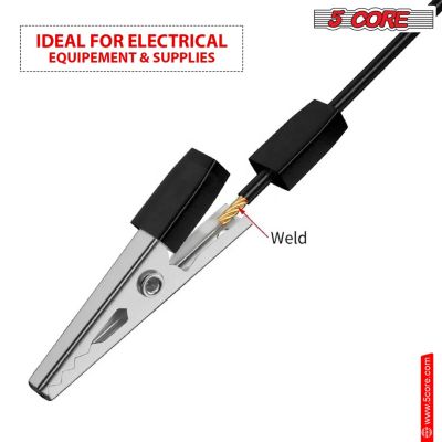 5Core Alligator Clips Electrical Metal Battery Jumper Clamps Insulated Gator Clip - ALLIGATOR 72 PCS