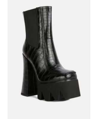 Bounty High Platform Heel Chelsea Boots