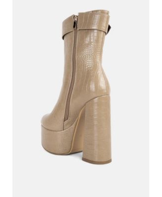 Womens Bumpy Platform Bootie