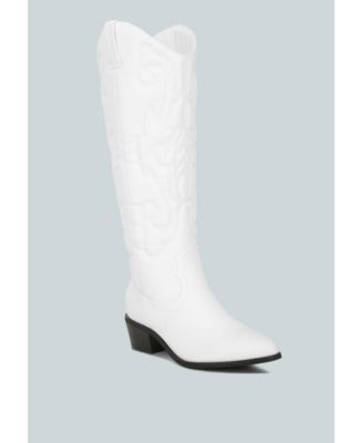 reyes patchwork studded cowboy boots