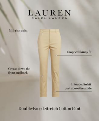 Petite Double-Faced Stretch Cotton Pants