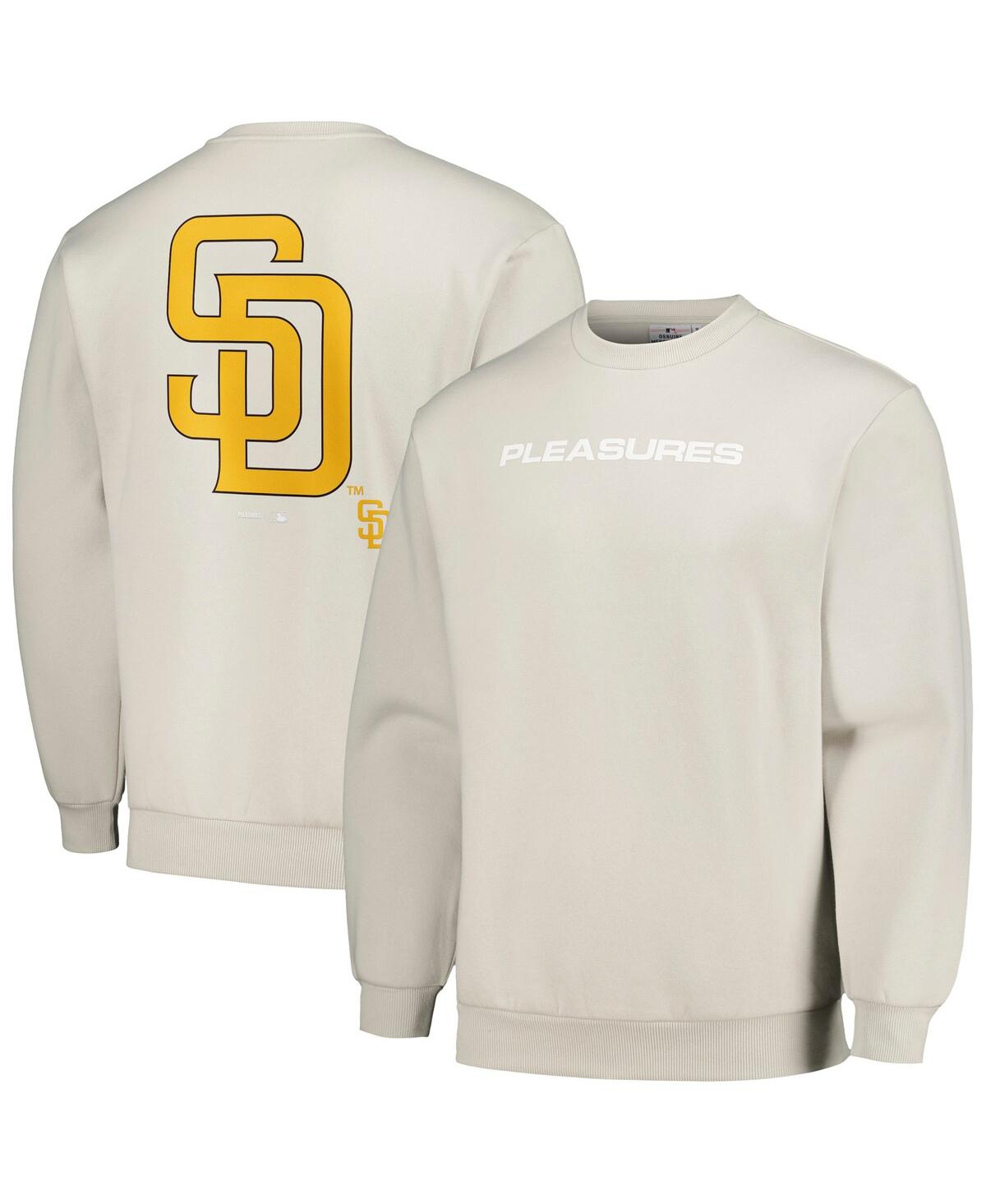 Shop Pleasures Men's  Gray San Diego Padres Ballpark Pullover Sweatshirt
