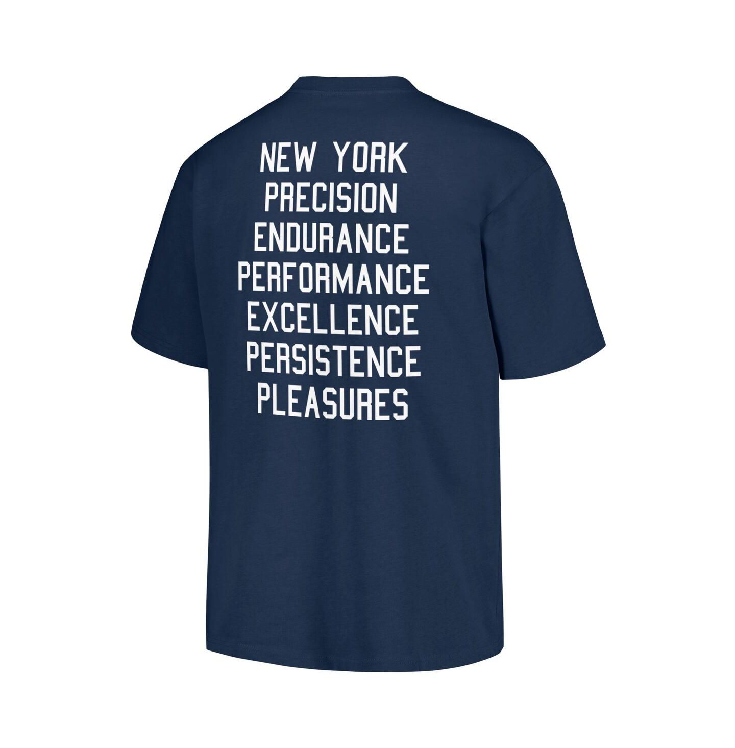 Мужская футболка PLEASURES Navy New York Mets Precision — фото 3