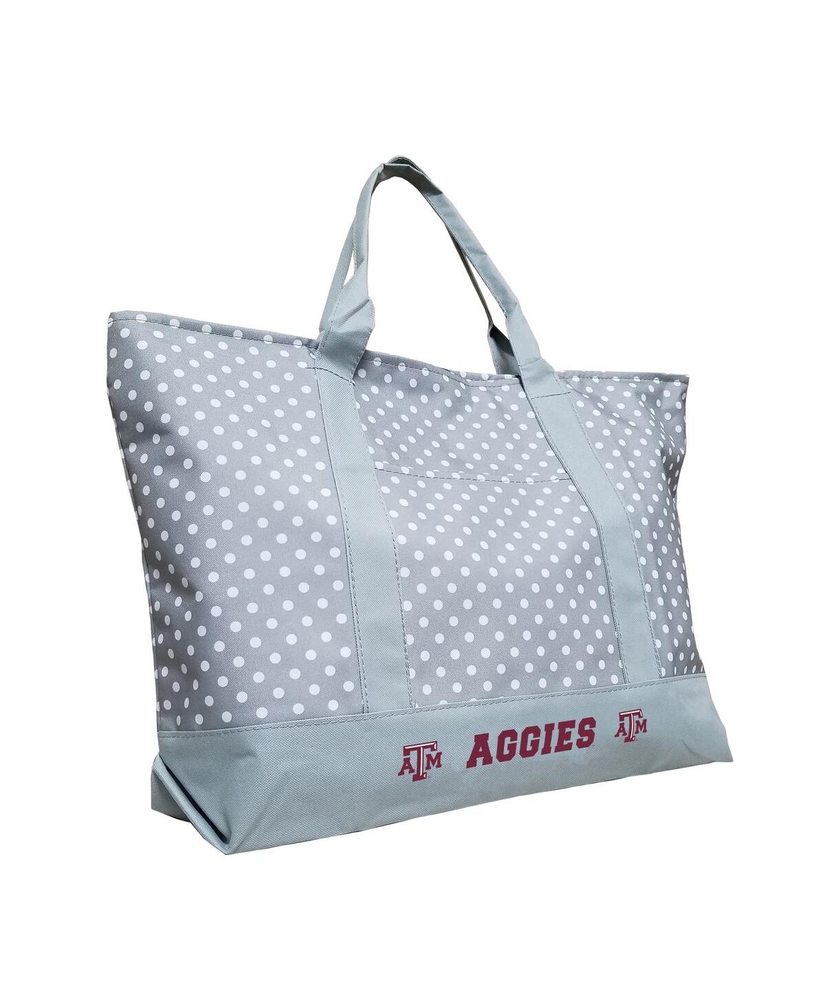 Shop Logo Brands Women's Texas A&m Aggies Dot Tote Bag In Gray