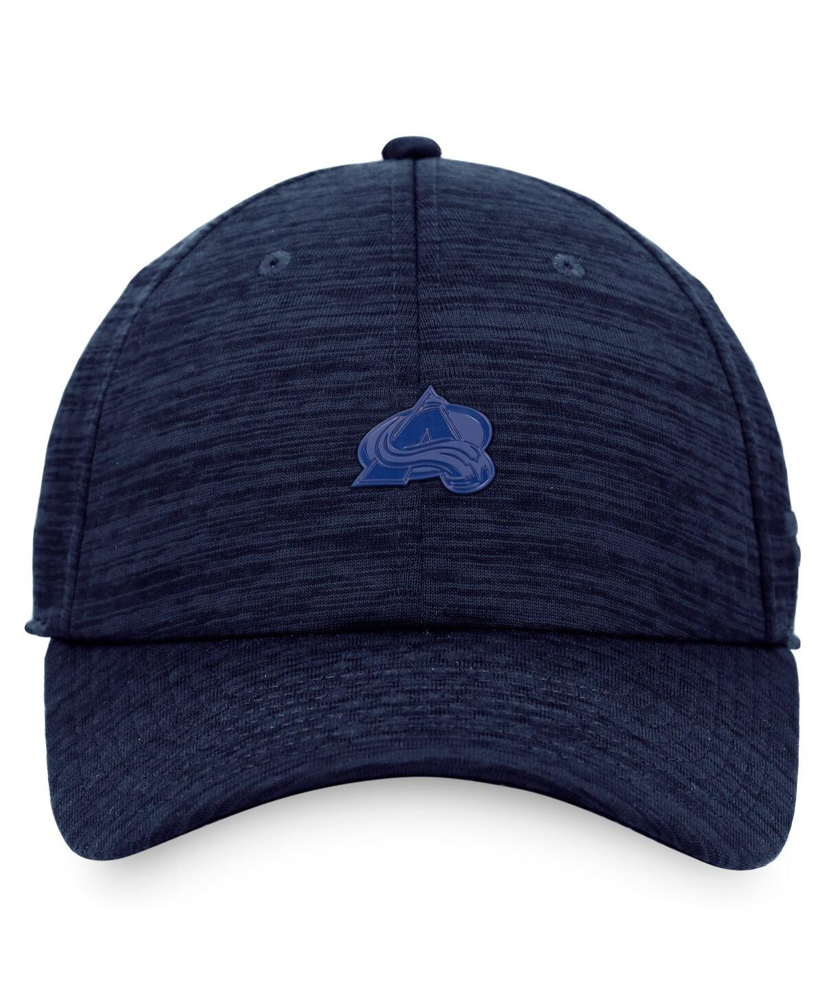 Shop Fanatics Men's  Navy Colorado Avalanche Authentic Pro Road Snapback Hat
