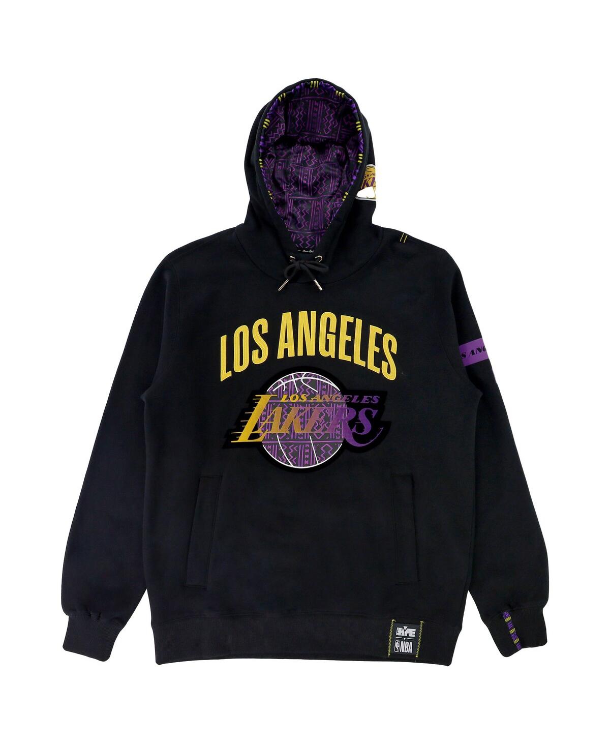Shop Two Hype Men's And Women's Nba X  Black Los Angeles Lakers Culture & Hoops Heavyweight Pullover Hoodi