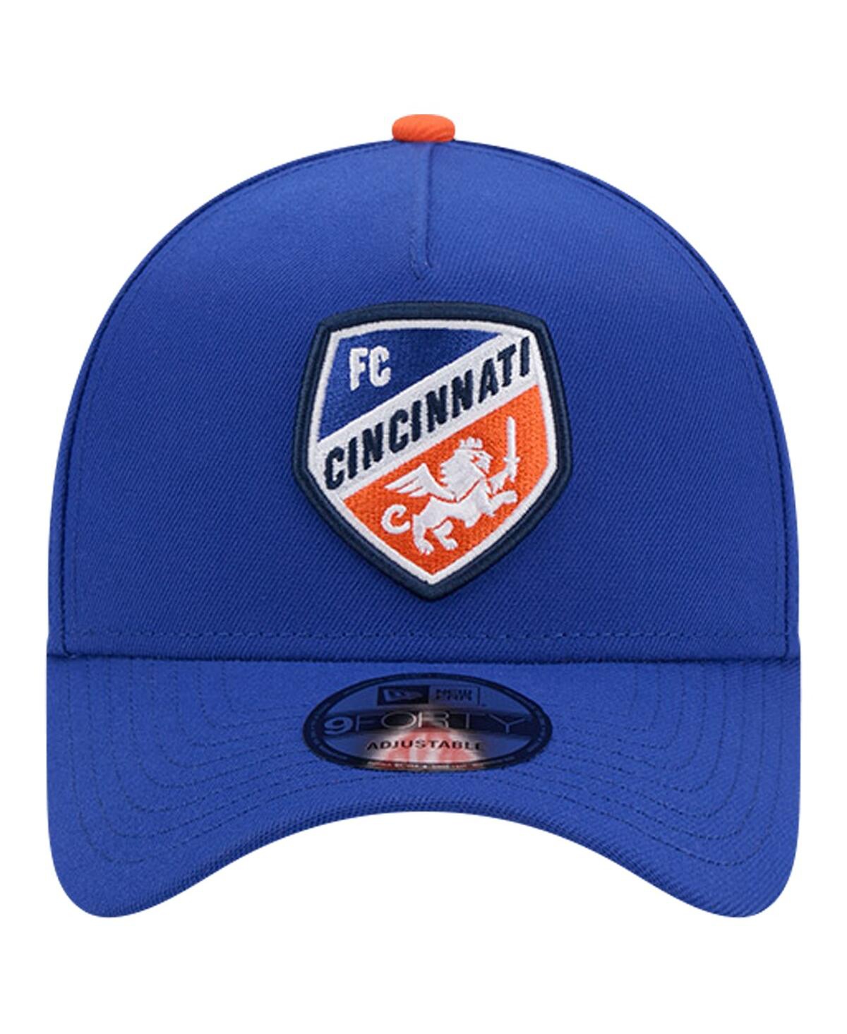Shop New Era Men's  Blue Fc Cincinnati 2024 Kick Off Collection 9forty A-frame Adjustable Hat