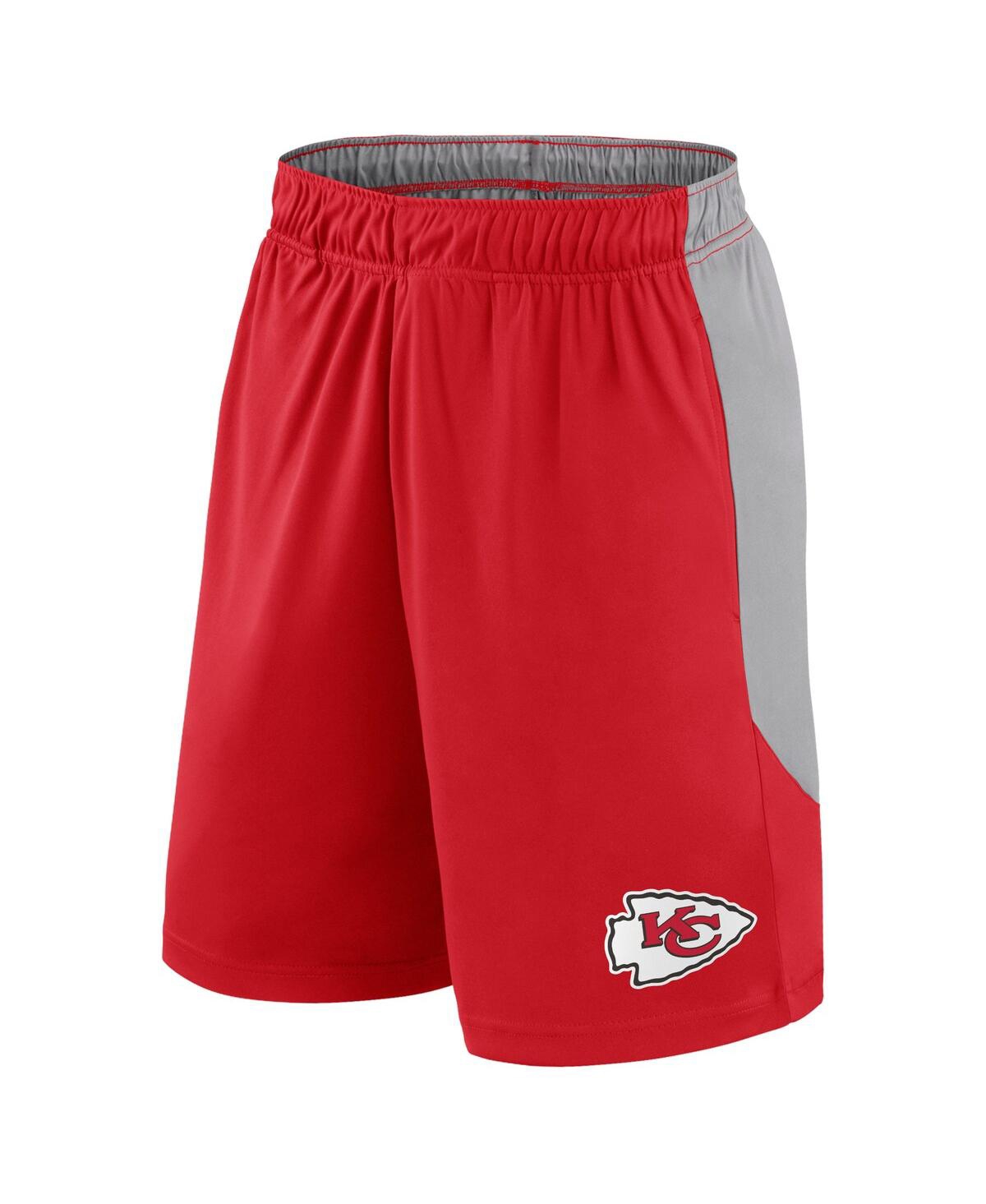 Shop Fanatics Men's  Red Kansas City Chiefs Big And Tall Team Logo Shorts