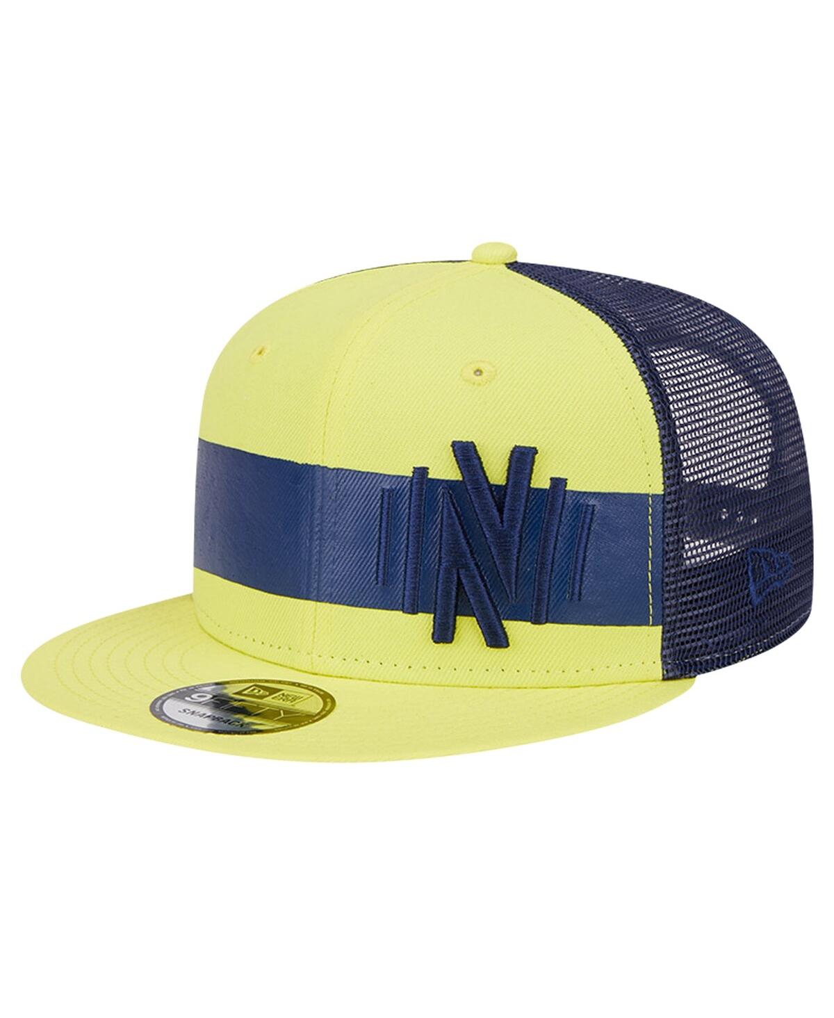 Shop New Era Men's  Yellow Nashville Sc Trucker 9fifty Snapback Hat