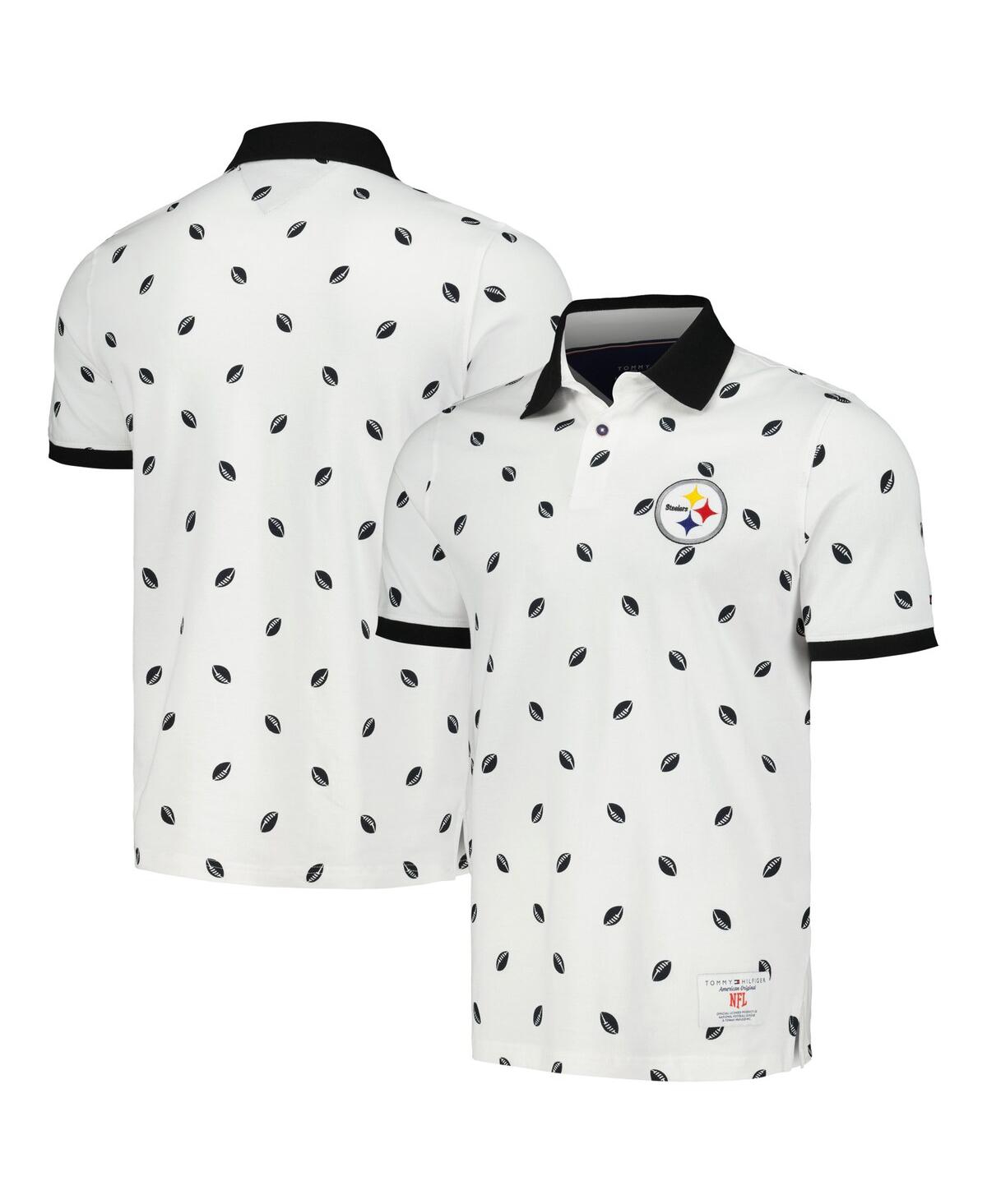 Shop Tommy Hilfiger Men's  White Pittsburgh Steelers Bryce Polo Shirt
