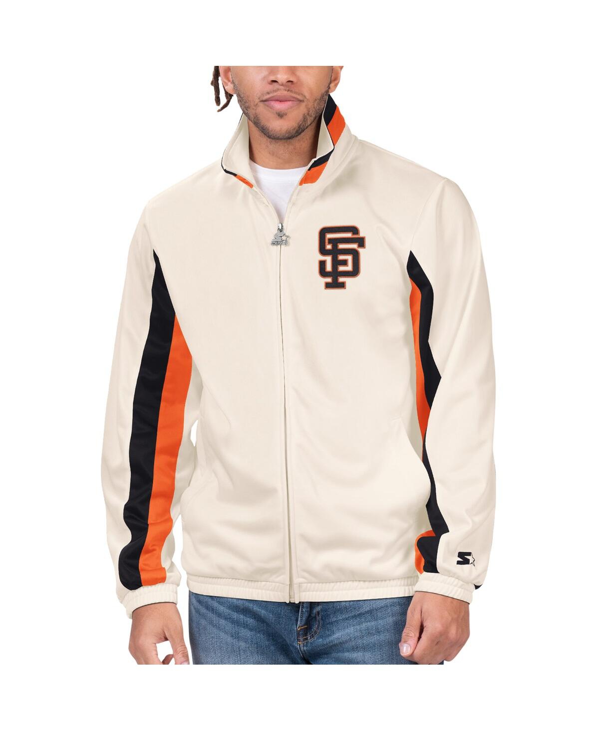 Starter Men's  Cream San Francisco Giants Rebound Cooperstown Collection Full-zip Track Jacket