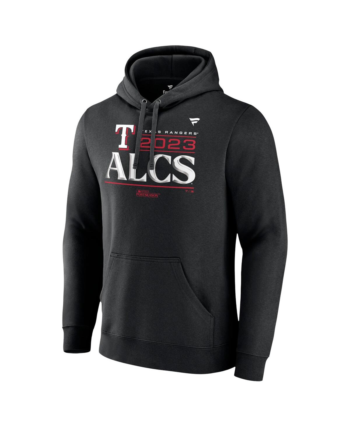 Men's FanaticsTexas Rangers 2023 Division Series Winner Locker Room Pullover Hoodie - Black