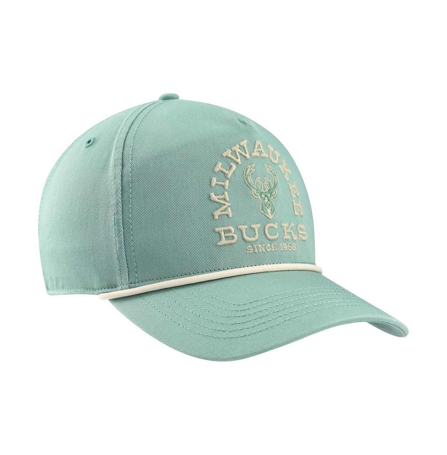 Мужская кепка '47 Brand Green Distressed Milwaukee Bucks Canyon Ranchero Hitch Adjustable Hat — фото 2