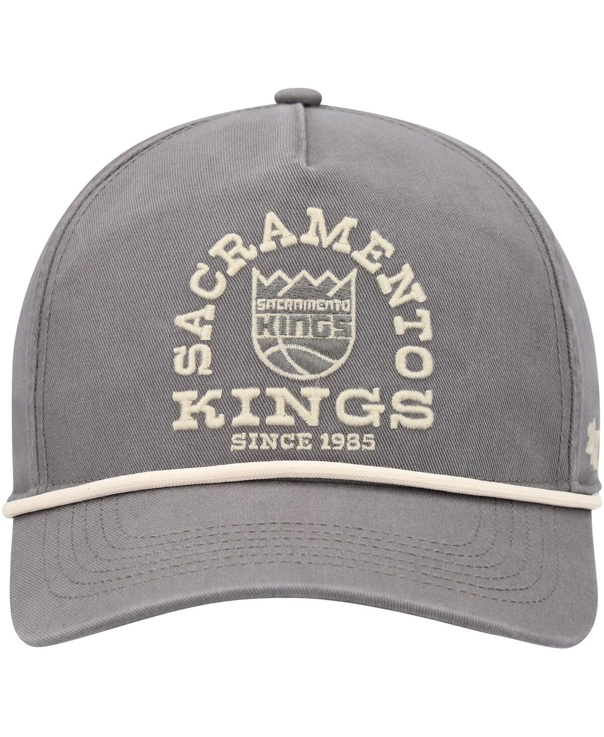 47 Brand Men's ' Charcoal Distressed Sacramento Kings Canyon Ranchero Hitch Adjustable Hat In Charcoal