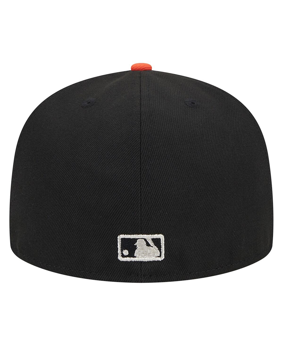 Men's New EraDetroit Tigers Metallic Camo 59FIFTY Fitted Hat - Black