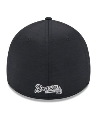 Men's Black Atlanta Braves 2024 Clubhouse 39THIRTY Flex Fit Hat
