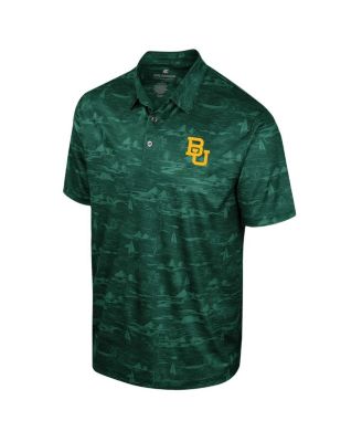 Men's Green Baylor Bears Daly Print Polo Shirt