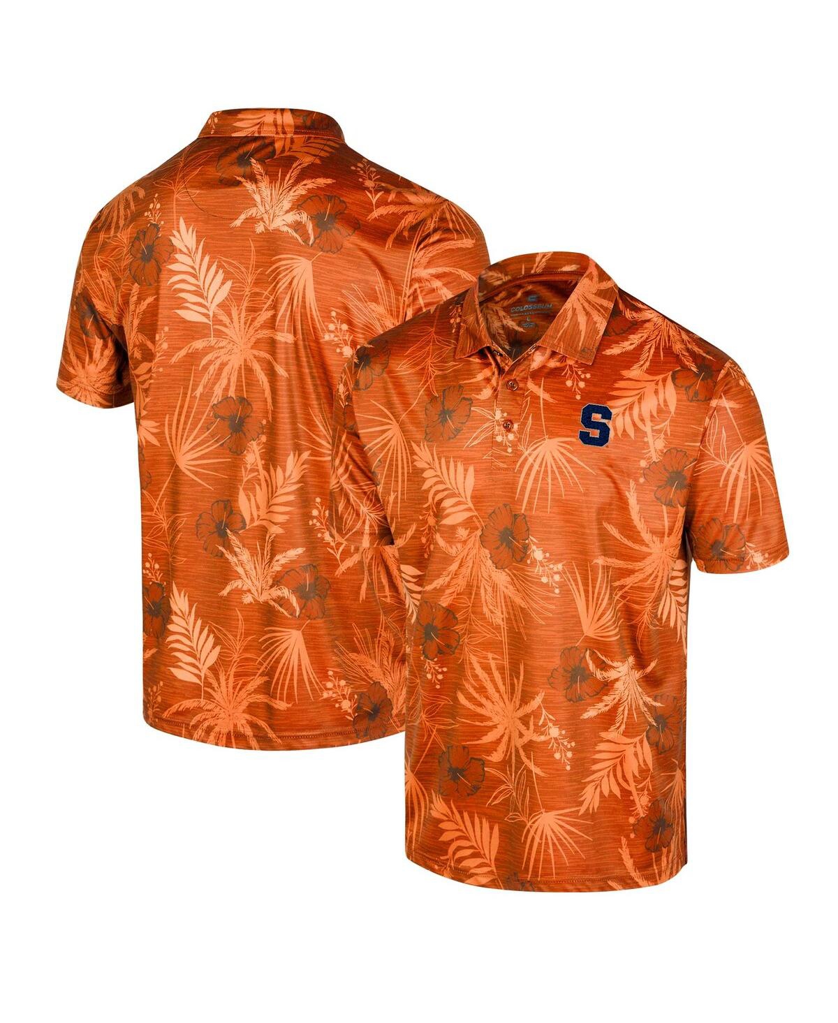 Shop Colosseum Men's  Orange Syracuse Orange Palms Team Polo Shirt
