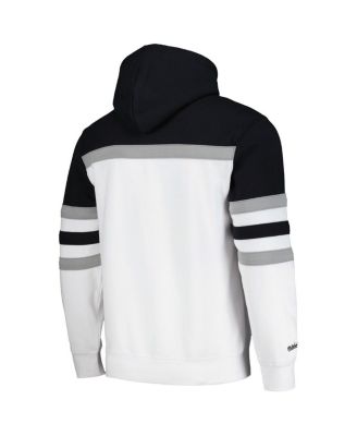 Men's White, Black Los Angeles Kings Head Coach Pullover Hoodie