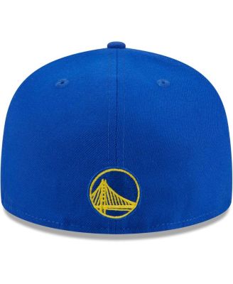 Men's Royal Golden State Warriors Game Day Hollow Logo Mashup 59FIFTY Fitted Hat
