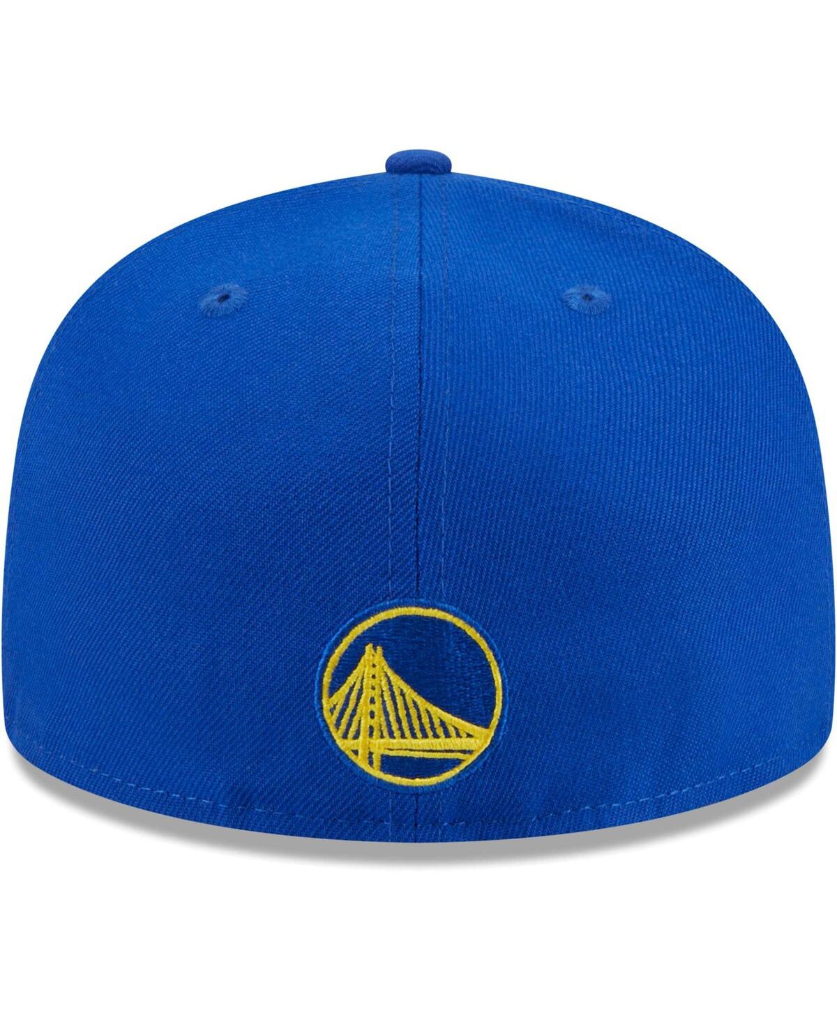 Shop New Era Men's  Royal Golden State Warriors Game Day Hollow Logo Mashup 59fifty Fitted Hat
