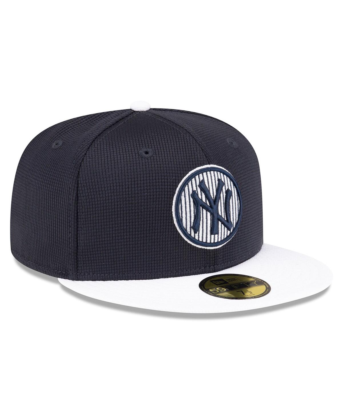 Men's New EraNew York Yankees 2024 Batting Practice 59FIFTY Fitted Hat - Navy