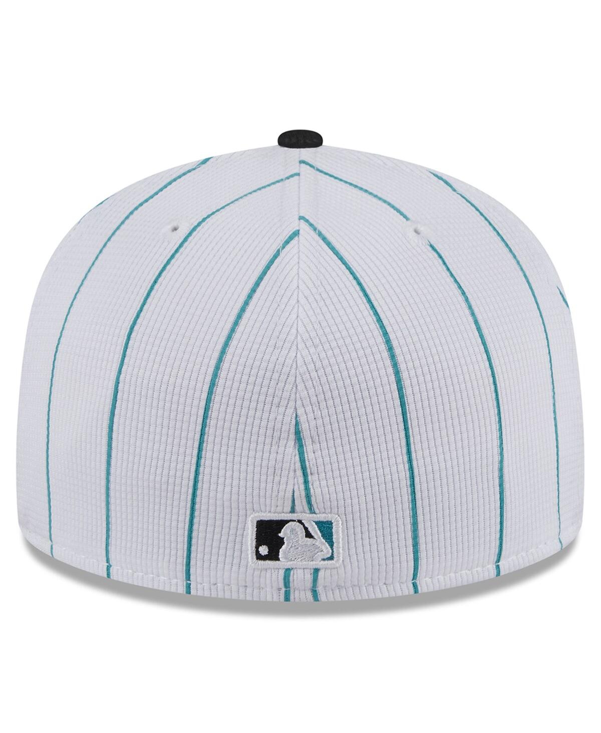 Shop New Era Men's  White Miami Marlins 2024 Batting Practice 59fifty Fitted Hat