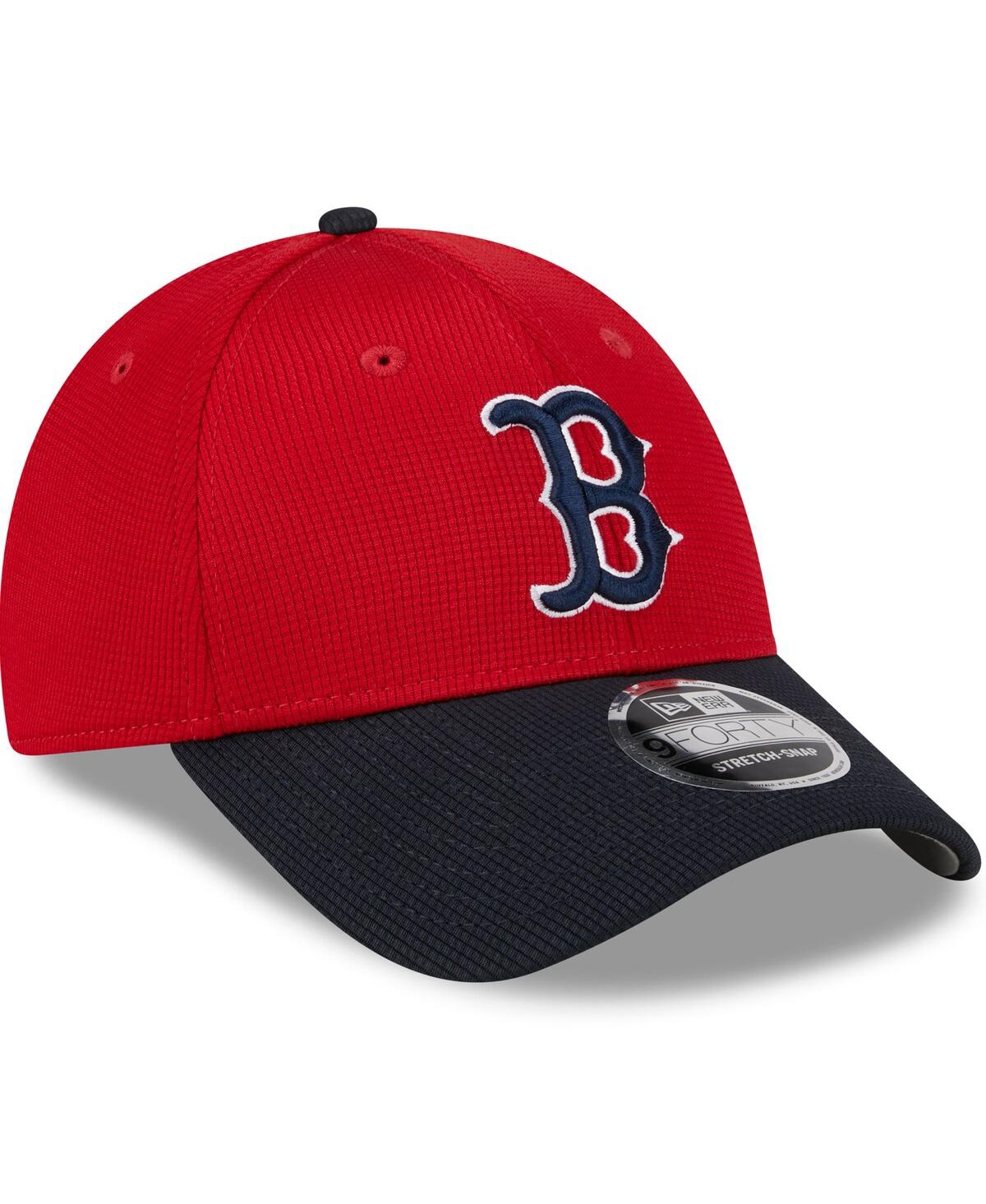 Shop New Era Men's  Red Boston Red Sox 2024 Batting Practice 9forty Adjustable Hat