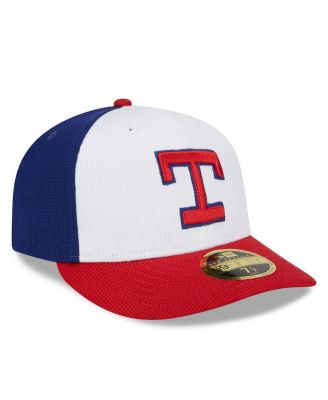 Men's White Texas Rangers 2024 Batting Practice Low Profile 59FIFTY Fitted Hat