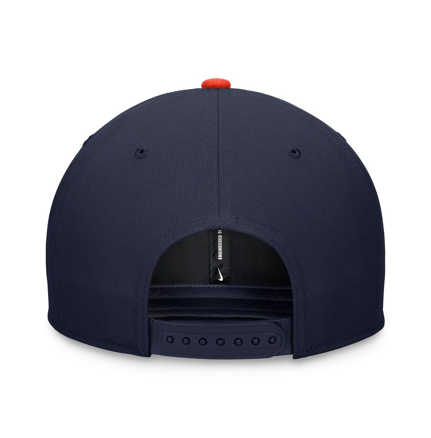 Мужская кепка Nike Navy, Orange Houston Astros Evergreen Two-Tone Snapback Hat — фото 4