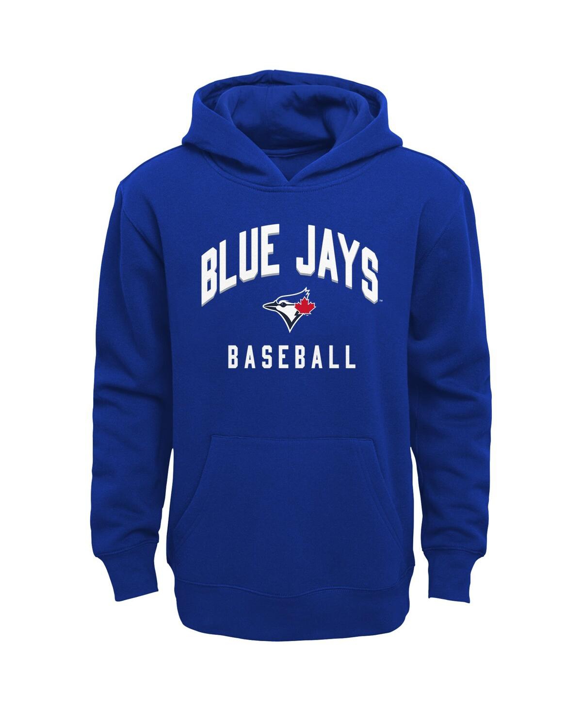 Outerstuff Toddler Boys And Girls Royal, Gray Toronto Blue Jays Play-by-play Pullover Fleece Hoodie And Pants S In Royal,gray