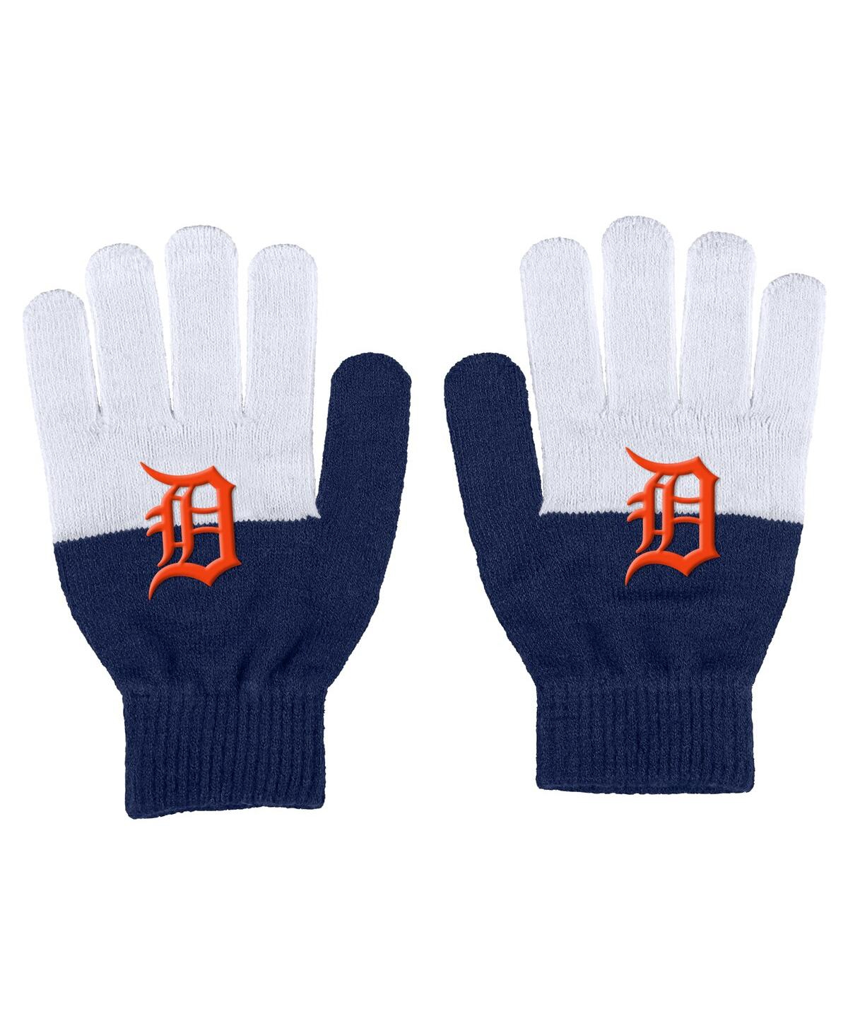 Wear By Erin Andrews Women's  Detroit Tigers Color-block Gloves In Multi