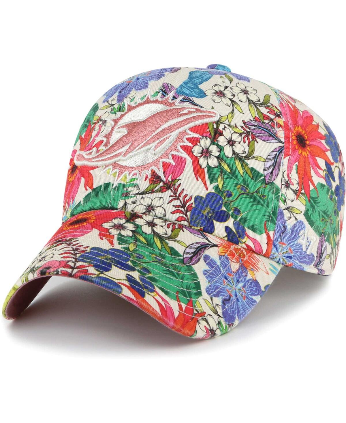 47 Brand Women's ' Cream Pittsburgh Penguins Pollinator Clean Up Adjustable Hat In Natural