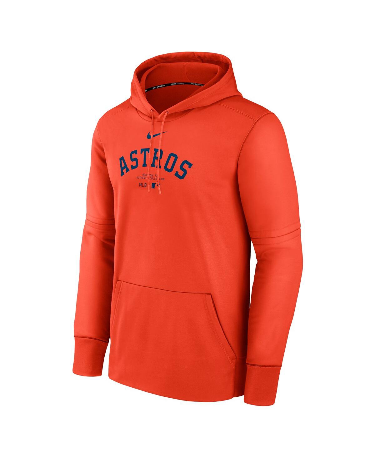 Shop Nike Men's  Orange Houston Astros Authentic Collection Practice Performance Pullover Hoodie