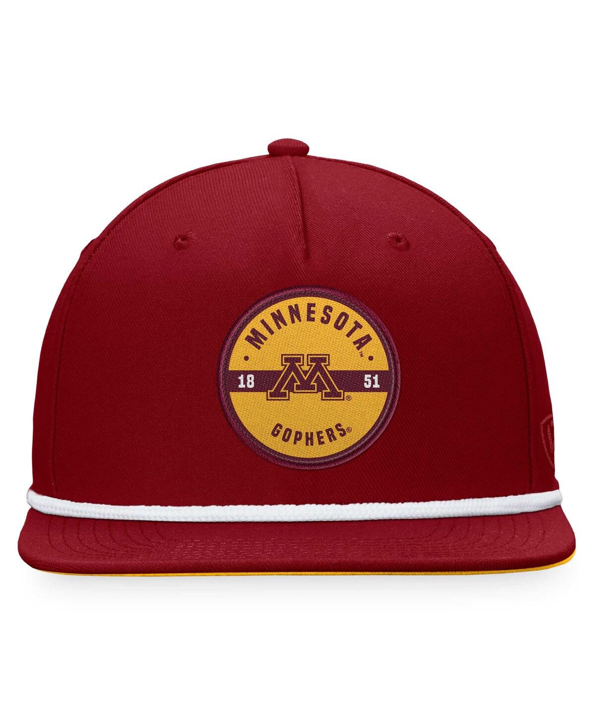 Shop Top Of The World Men's  Maroon Minnesota Golden Gophers Bank Hat