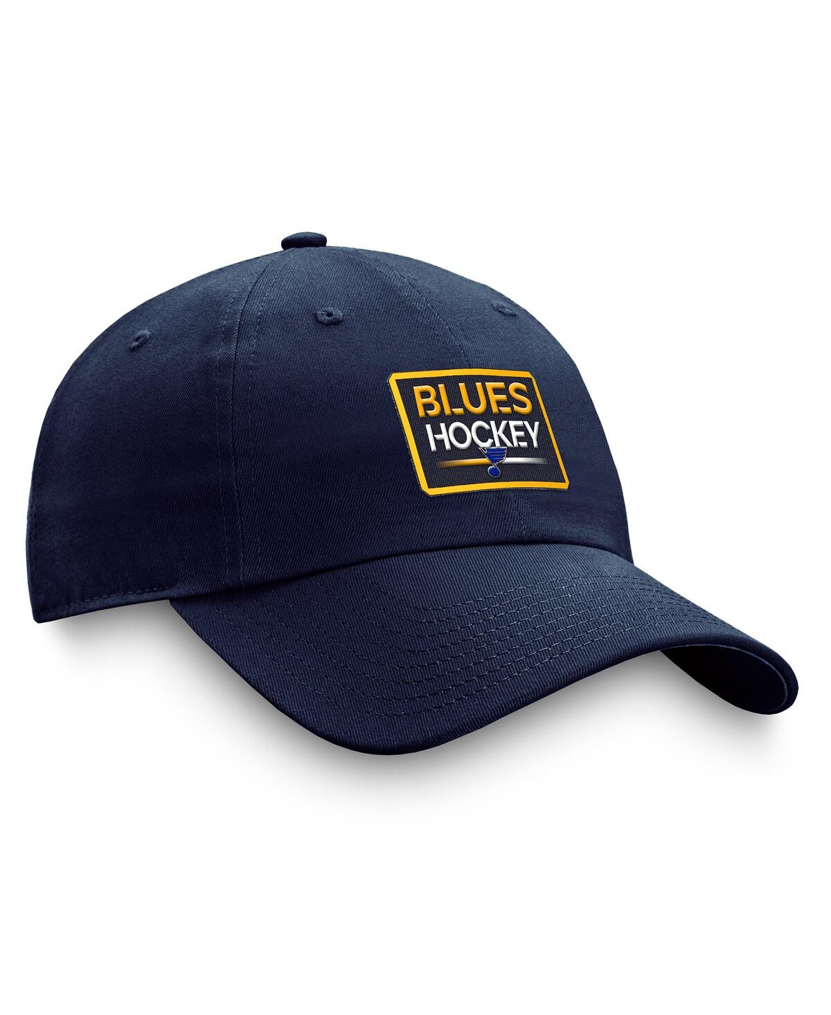 Fanatics Men's  Navy St. Louis Blues Authentic Pro Prime Adjustable Hat In Navy