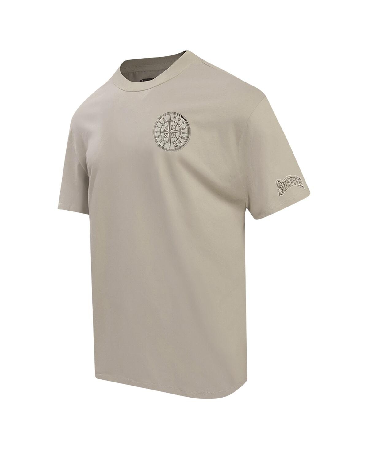 Pro Standard Men's  Tan Seattle Mariners Neutral Drop Shoulder T-shirt In Tan