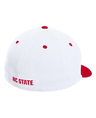 Men's White NC State Wolfpack On-Field Baseball Fitted Hat
