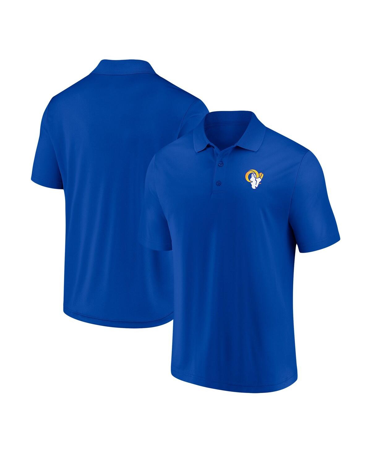 Shop Fanatics Men's  Royal Los Angeles Rams Component Polo Shirt