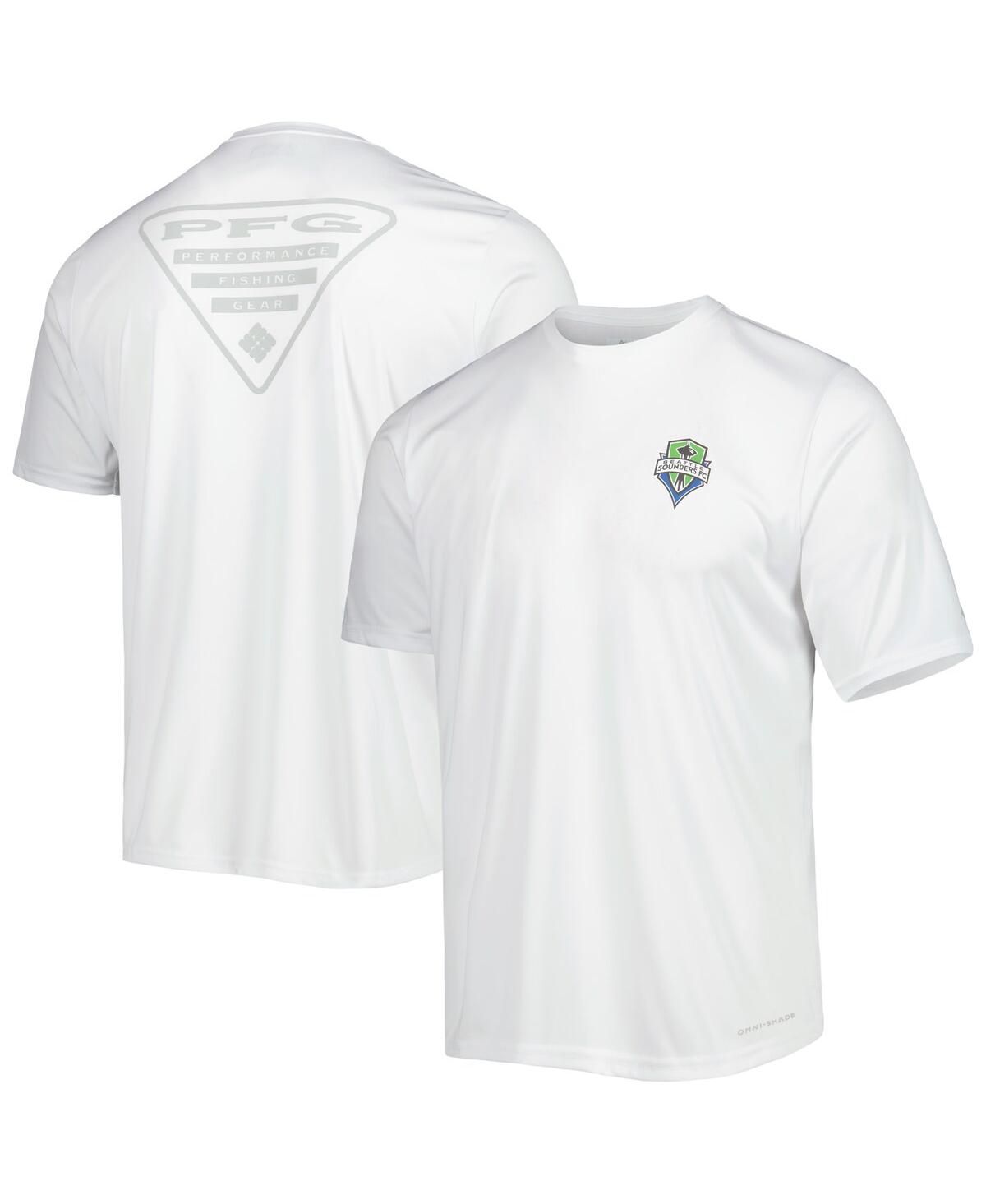 Shop Columbia Men's  Olympic White Seattle Sounders Fc Terminal Tackle Omni-shade T-shirt