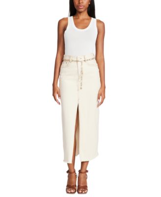 Women's Two-Tone Paperclip Chain Belt