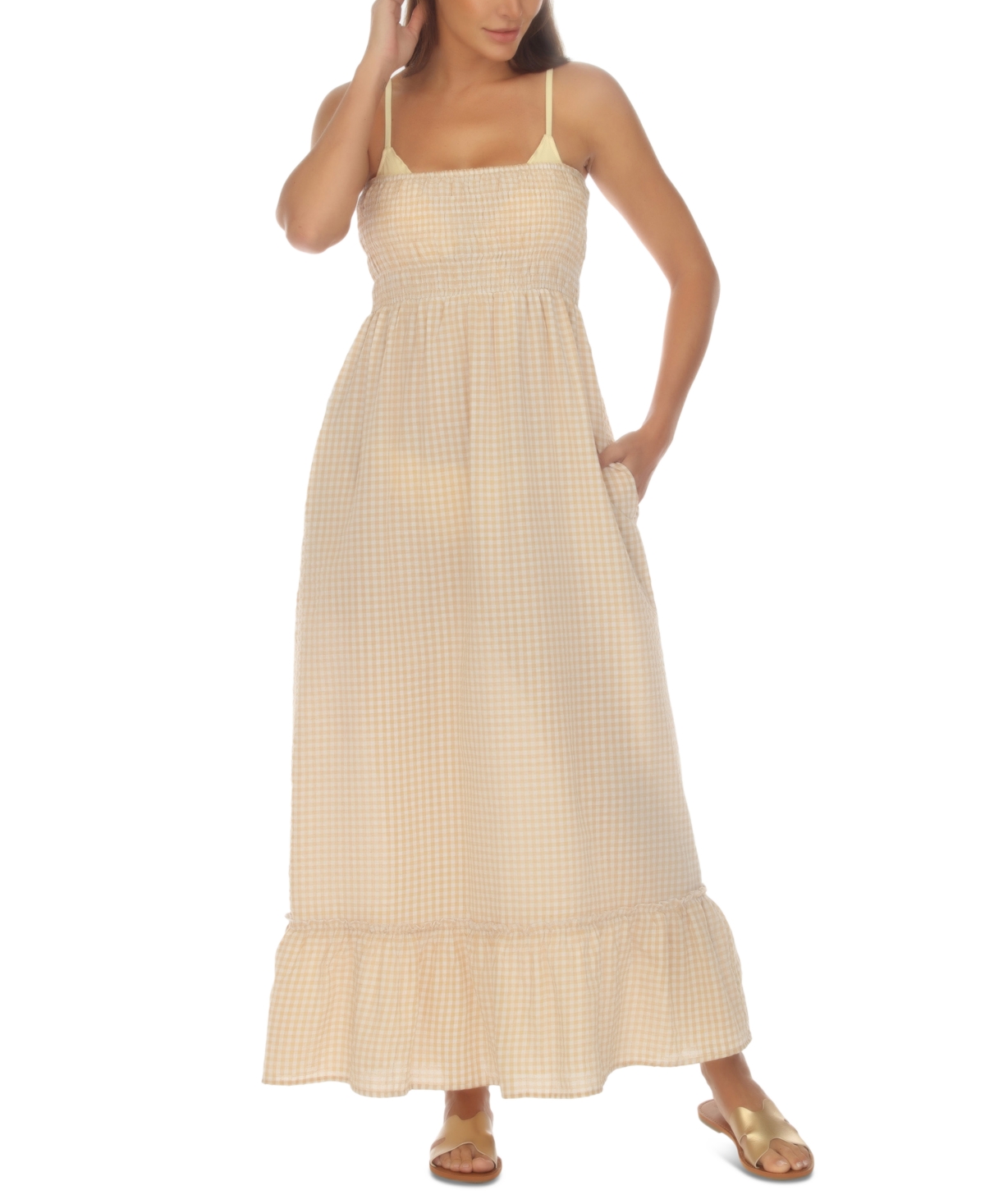 Women's Maxi Dress Cover-Up - Pink