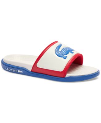 Lacoste Men s Serve Slide Dualiste Slip On Sandals Macy s