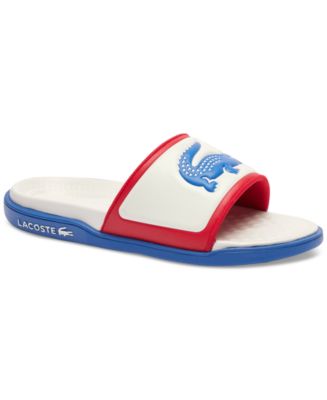 Lacoste Men's Serve Slide Dualiste Slip-On Sandals - Macy's