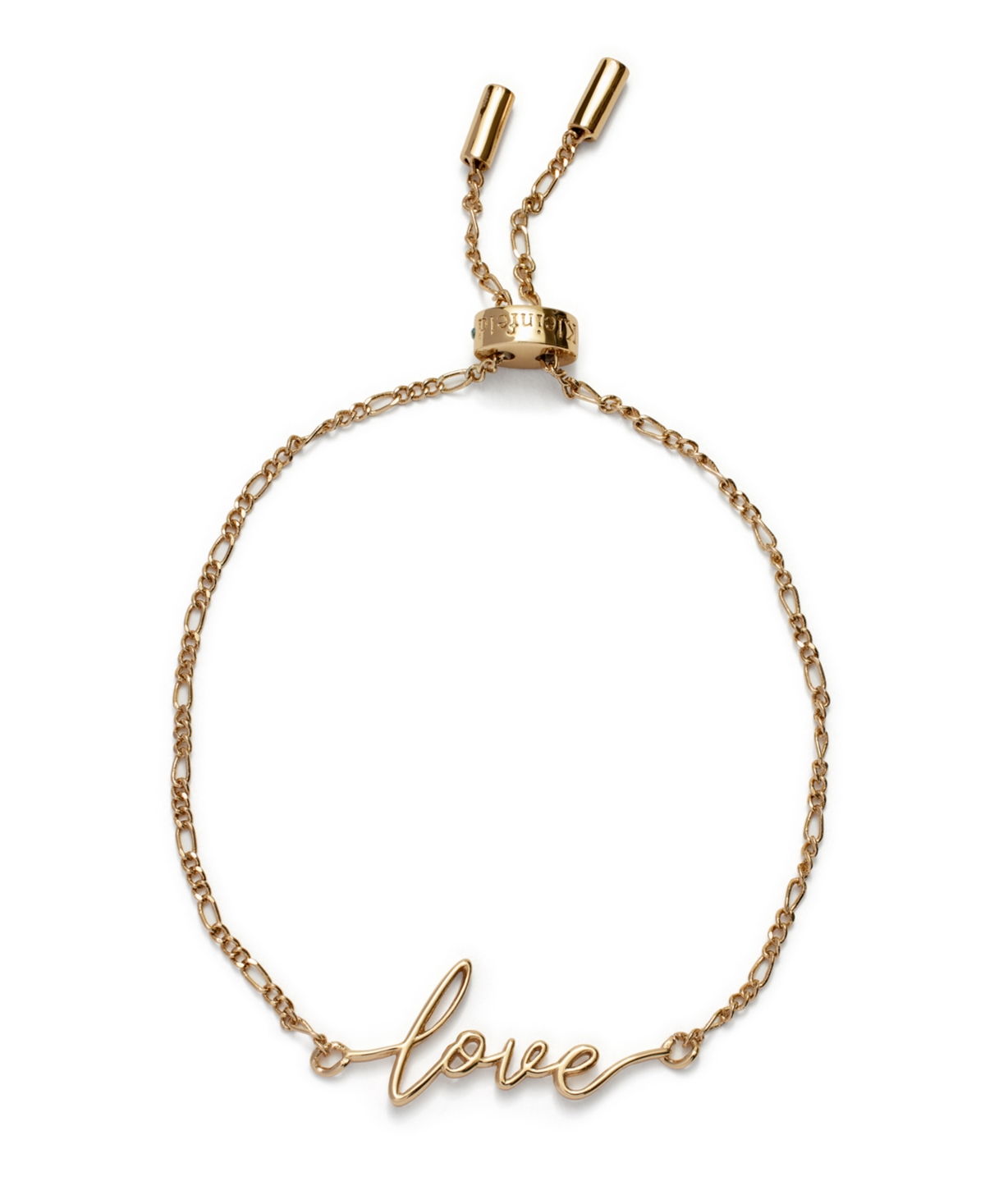 Kleinfeld Gold-tone Love Script Delicate Bracelet