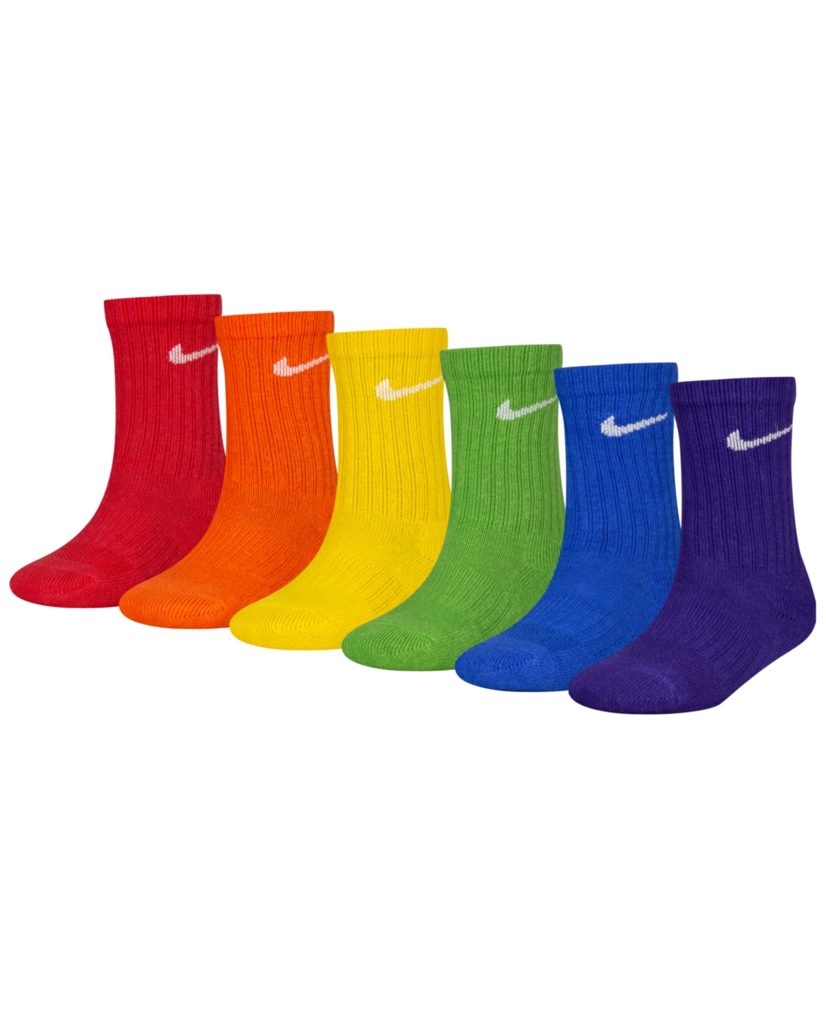 Shop Nike Little Boys 6-pk. Performance Crew Socks In Multi