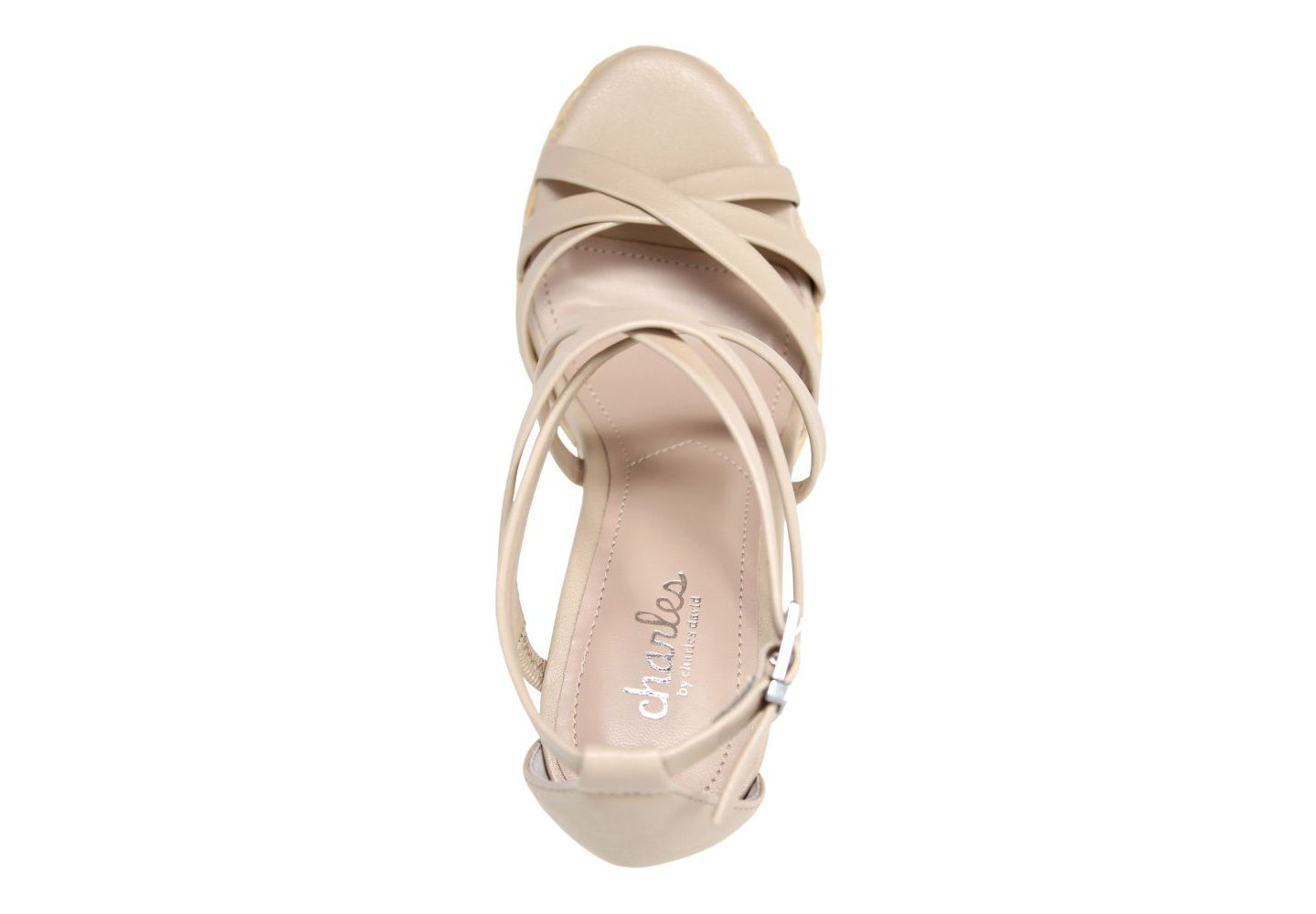 Женские сандалии Charles by Charles David Assemble Wedge Sandal, цвет: Телесный — фото 3