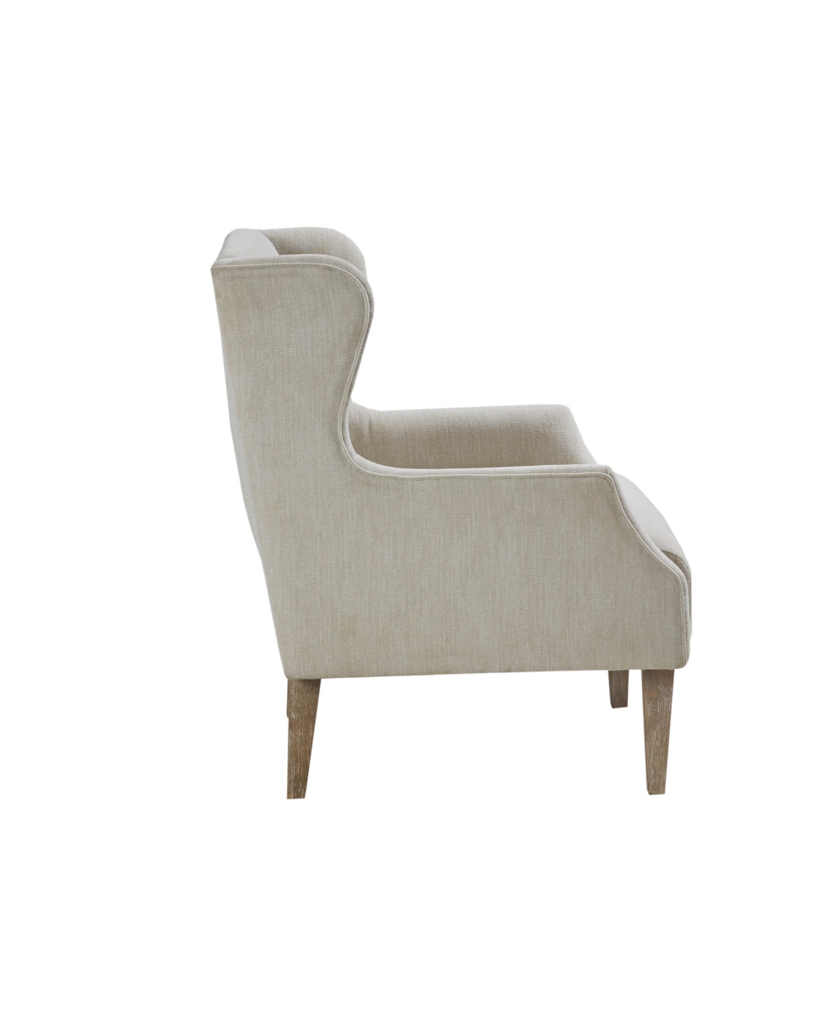 Martha Stewart Collection Malcom Wing Back Accent Chair In Taupe
