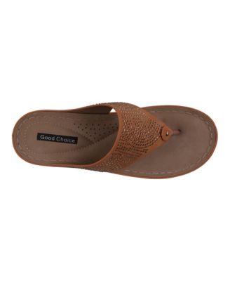 Women's Wagner Embellished Thong Wedge Sandals