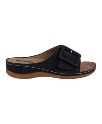 Women's Hamden Buckle Comfort Flat Sandals